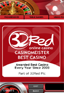 32Red Mobile Casino smartphone screen shot