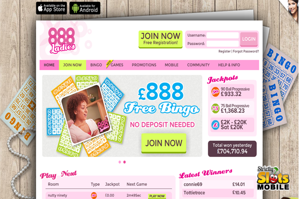 888 Ladies website