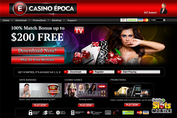 Casino Epoca Mobile website