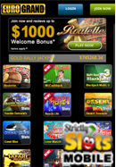 EuroGrand Mobile Casino smartphone screen shot