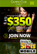 Gaming Club Mobile Casino smartphone screen shot