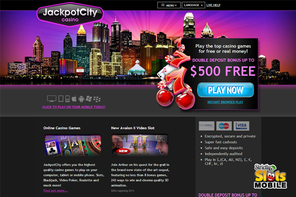 Jackpot City Mobile Casino website