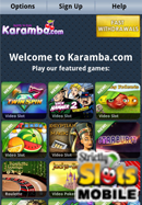 Karamba Mobile Slots Casino smartphone screen shot