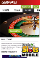 Labrokes Mobile Casino smartphone screen shot