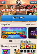 Leo Vegas Mobile Casino smartphone screen shot