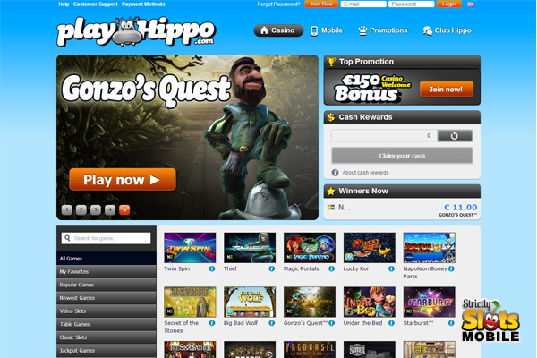 Play Hippo website