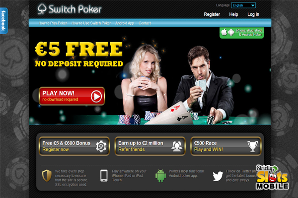 Switch Poker for Mobile website
