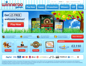 winneroo games UK mobile